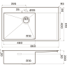 Мойка OMOIKIRI AKISAME 86-IN-L Side 4997031