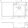 Мойка OMOIKIRI AKISAME 86-IN-R 4993763